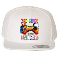 Gamer Back To School Gamepad 3rd Third Grade Level Unlocked Wool Snapback Cap