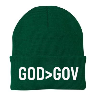 God Bigger Than Gov Knit Cap Winter Beanie