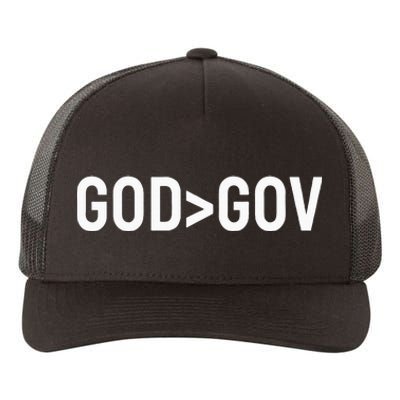 God Bigger Than Gov Yupoong Adult 5-Panel Trucker Hat