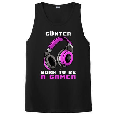 Günter Born To Be A Gamer Personalized Funny Gift PosiCharge Competitor Tank