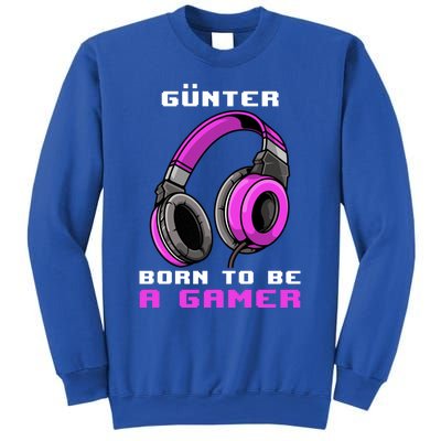 Günter Born To Be A Gamer Personalized Funny Gift Sweatshirt