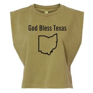 God Bless Texas Ohio Garment-Dyed Women's Muscle Tee