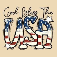 God Bless The USA American Flag Patriotic 4th Of July Drawstring Bag
