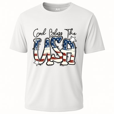 God Bless The USA American Flag Patriotic 4th Of July Performance Shirt