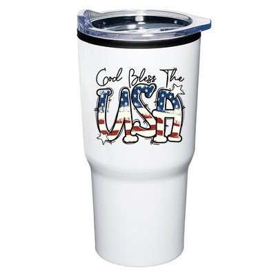 God Bless The USA American Flag Patriotic 4th Of July Tumbler