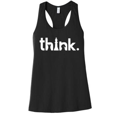 Gregg Bell Think Chess Women's Racerback Tank