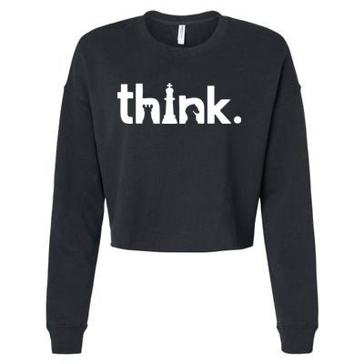 Gregg Bell Think Chess Cropped Pullover Crew