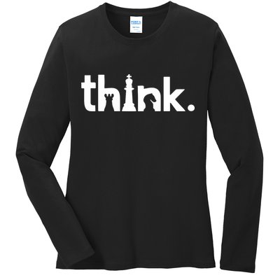 Gregg Bell Think Chess Ladies Long Sleeve Shirt