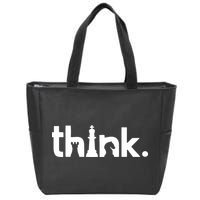 Gregg Bell Think Chess Zip Tote Bag