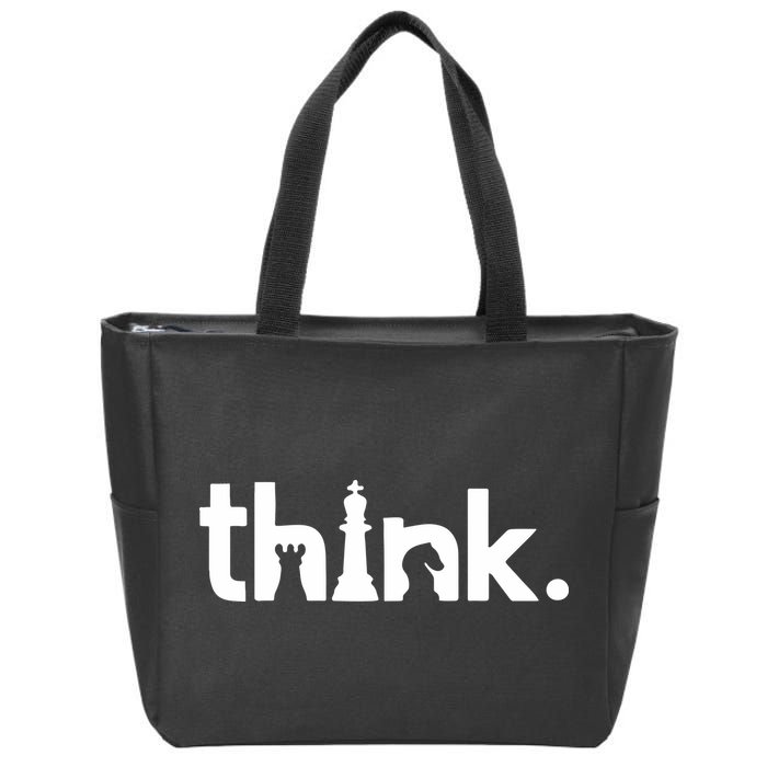 Gregg Bell Think Chess Zip Tote Bag