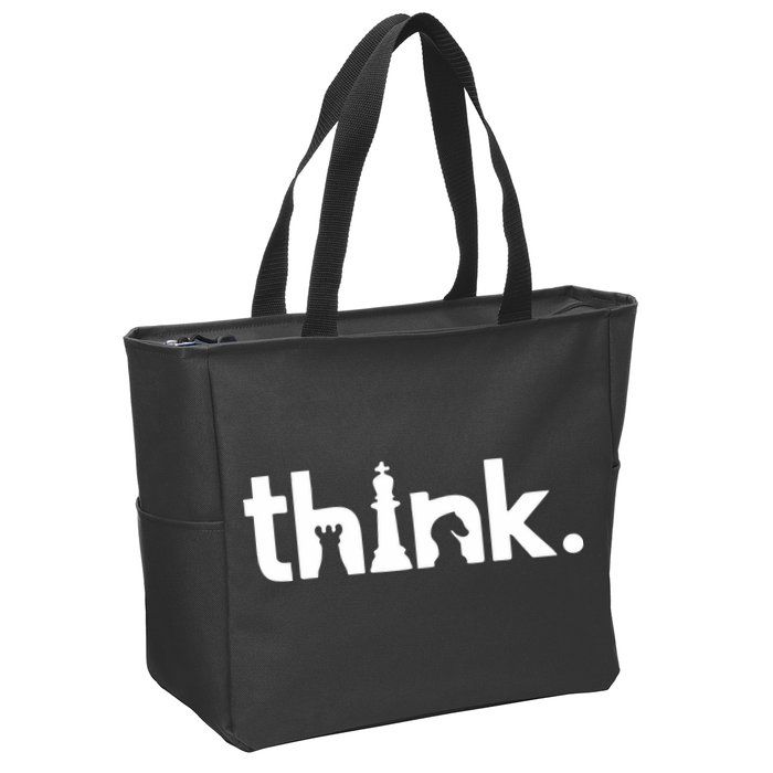 Gregg Bell Think Chess Zip Tote Bag