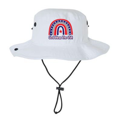 God Bless The Usa Red White And Blue Boho Rainbow Cute Family Funny Gift Legacy Cool Fit Booney Bucket Hat