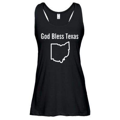 God Bless Texas Ohio Ladies Essential Flowy Tank