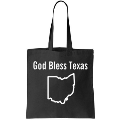 God Bless Texas Ohio Tote Bag