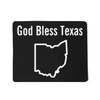 God Bless Texas Ohio Mousepad