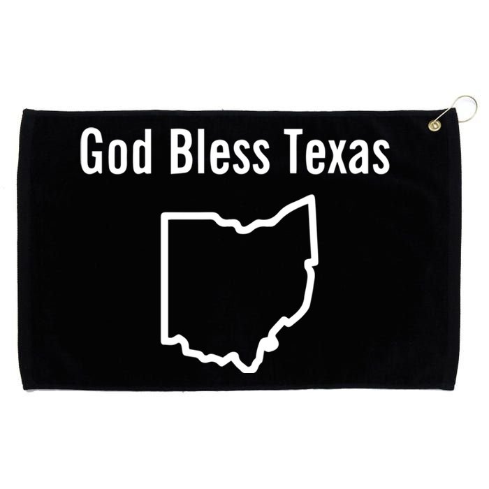 God Bless Texas Ohio Grommeted Golf Towel