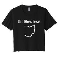 God Bless Texas Ohio Women's Crop Top Tee