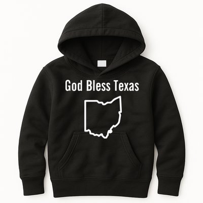 God Bless Texas Ohio Kids Hoodie