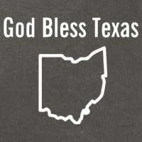 God Bless Texas Ohio Cotton Canvas Backpack