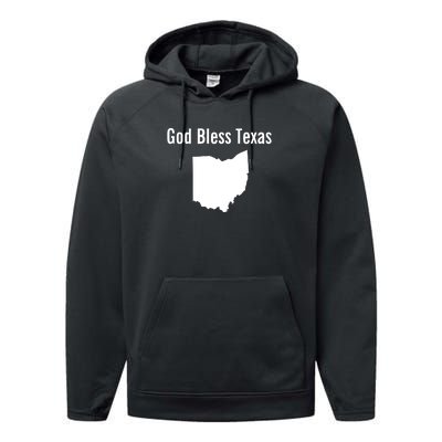 God Bless Texas Ohio Performance Fleece Hoodie