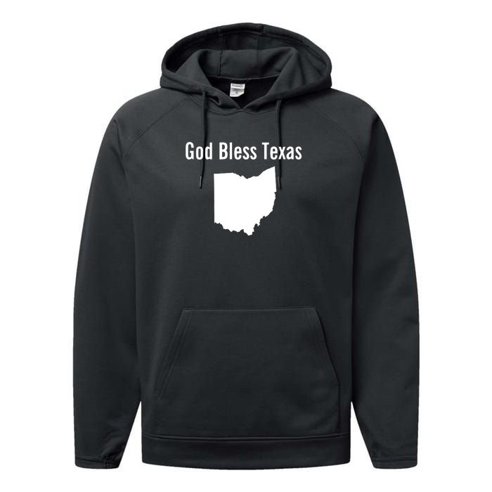 God Bless Texas Ohio Performance Fleece Hoodie