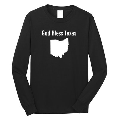 God Bless Texas Ohio Long Sleeve Shirt