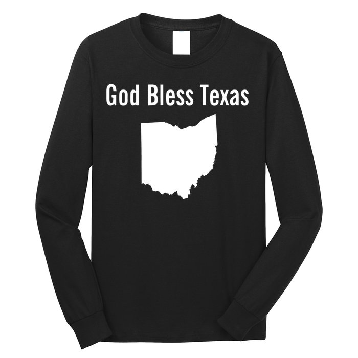 God Bless Texas Ohio Long Sleeve Shirt