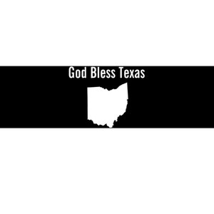 God Bless Texas Ohio Bumper Sticker