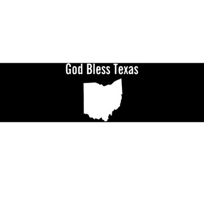 God Bless Texas Ohio Bumper Sticker