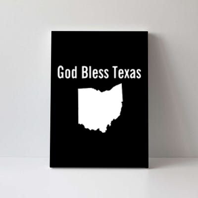 God Bless Texas Ohio Canvas