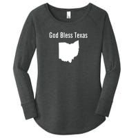 God Bless Texas Ohio Women's Perfect Tri Tunic Long Sleeve Shirt