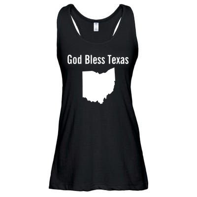 God Bless Texas Ohio Ladies Essential Flowy Tank