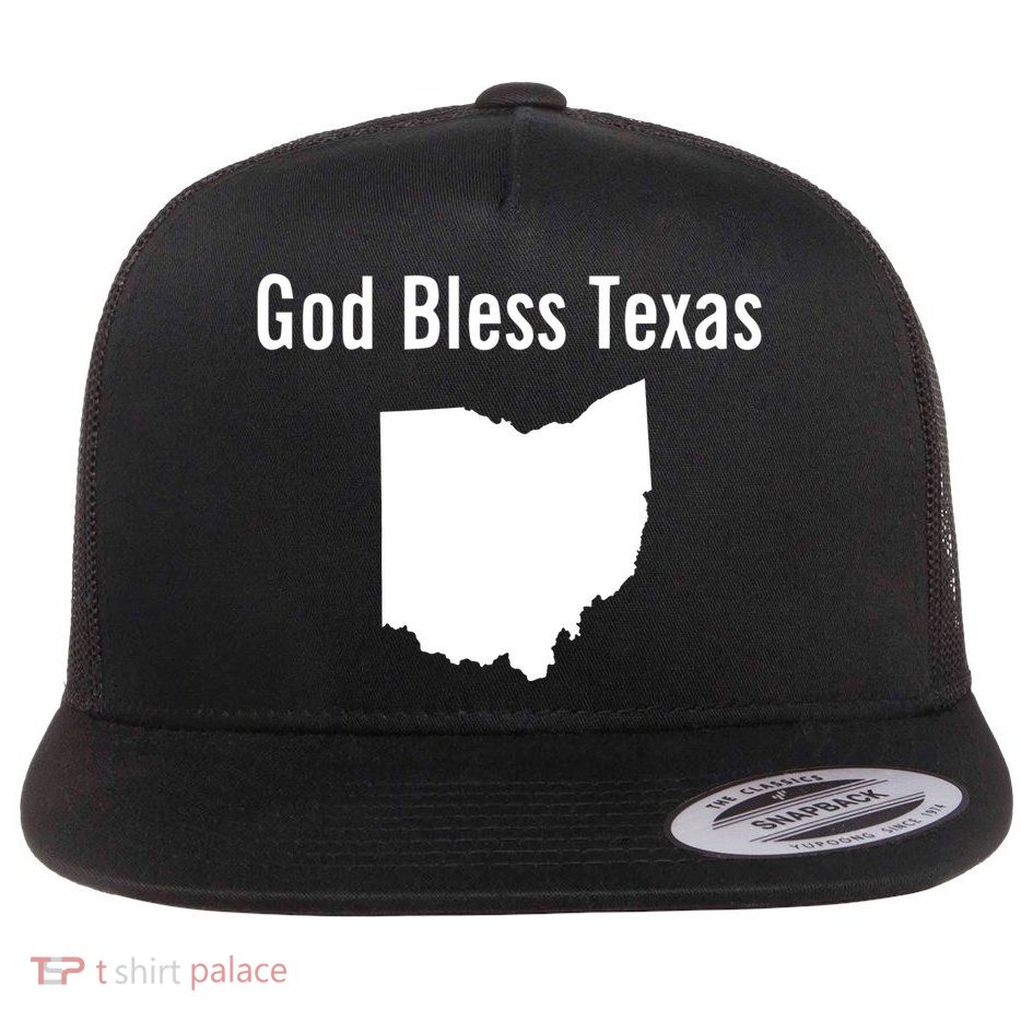 God Bless Texas Ohio Flatbill Hat