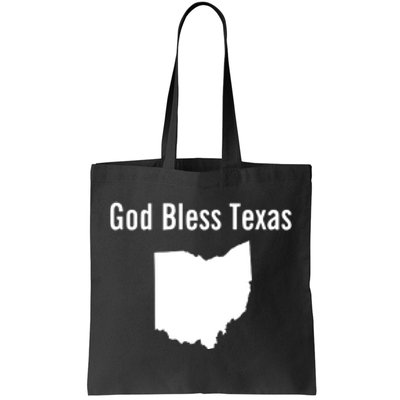 God Bless Texas Ohio Tote Bag