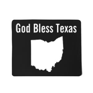 God Bless Texas Ohio Mousepad