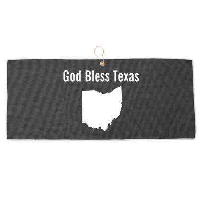 God Bless Texas Ohio Large Microfiber Waffle Golf Towel