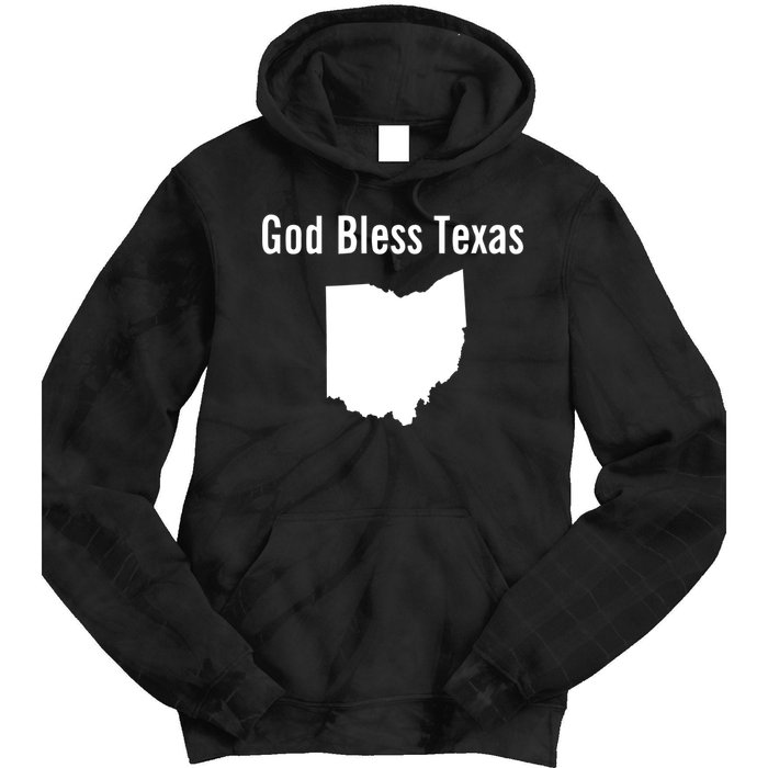 God Bless Texas Ohio Tie Dye Hoodie