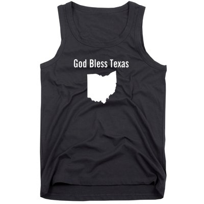 God Bless Texas Ohio Tank Top