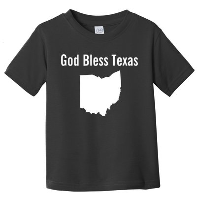 God Bless Texas Ohio Toddler T-Shirt