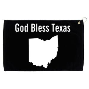 God Bless Texas Ohio Grommeted Golf Towel