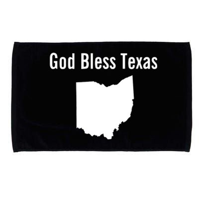 God Bless Texas Ohio Microfiber Hand Towel