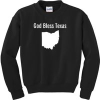 God Bless Texas Ohio Kids Sweatshirt