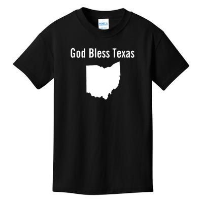 God Bless Texas Ohio Kids T-Shirt