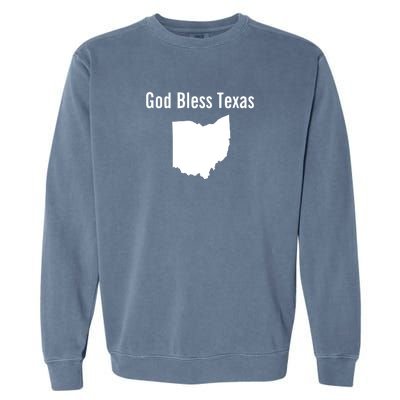 God Bless Texas Ohio Garment-Dyed Sweatshirt