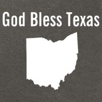 God Bless Texas Ohio Cotton Canvas Backpack