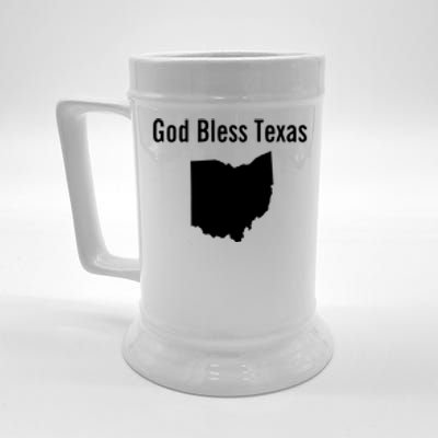 God Bless Texas Ohio Beer Stein