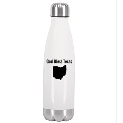 God Bless Texas Ohio Stainless Steel Insulated Water Bottle