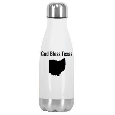 God Bless Texas Ohio Stainless Steel Insulated Water Bottle