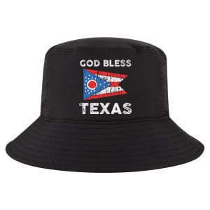 God Bless Texas Ohio Flag Cool Comfort Performance Bucket Hat