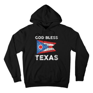 God Bless Texas Ohio Flag Hoodie